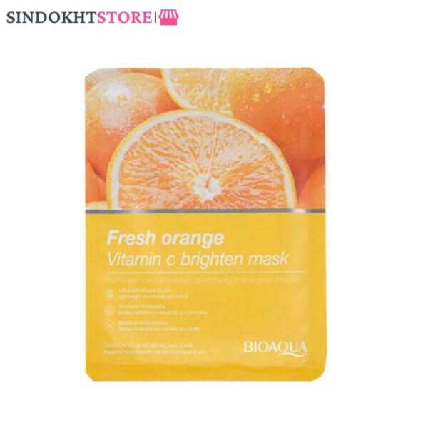 ماسک روشن کننده صورت پرتقال و ویتامین C بیوآکوا BIOAQUA