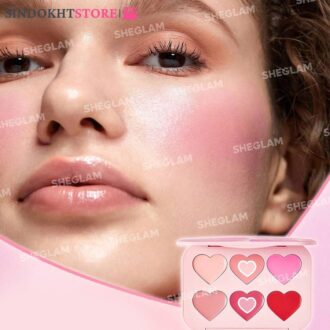 پالت رژگونه قلبی کرمی شیگلم