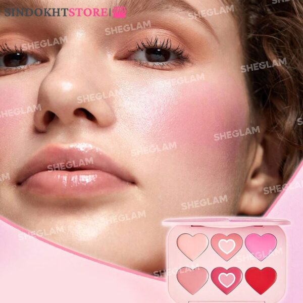 پالت رژگونه قلبی کرمی شیگلم